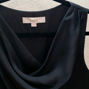 LOFT black sleeveless dress.